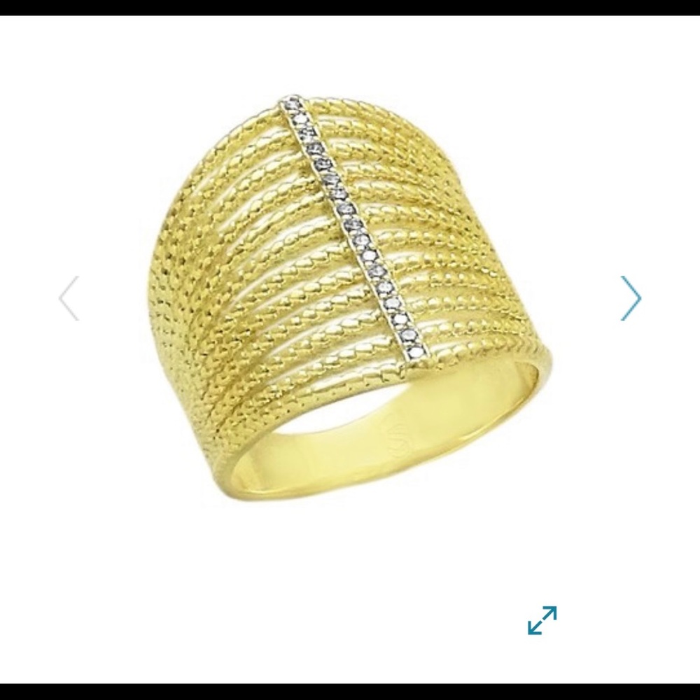 14K Gold plated sterling silver ring
